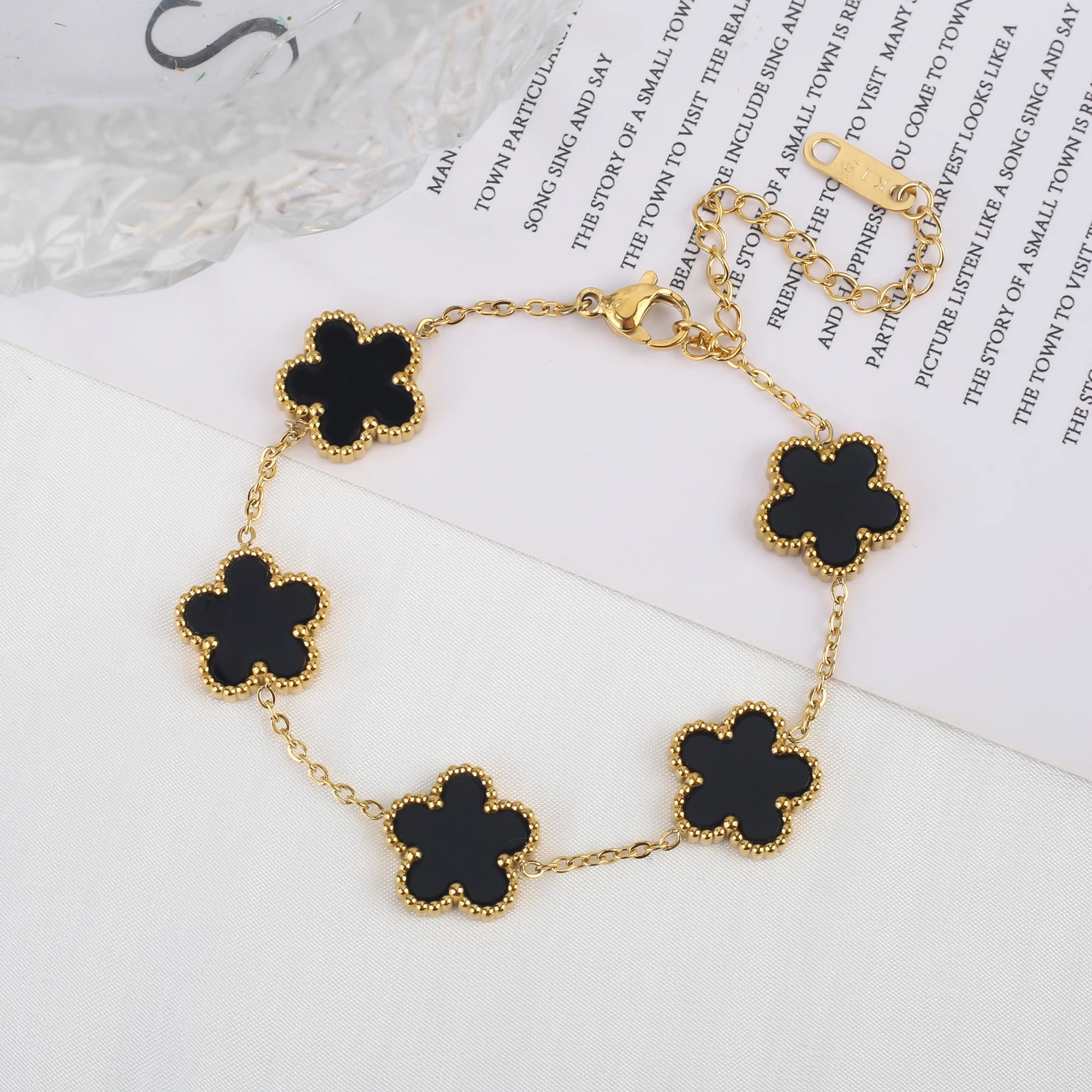 The Golden Clover Adjustable Bracelet