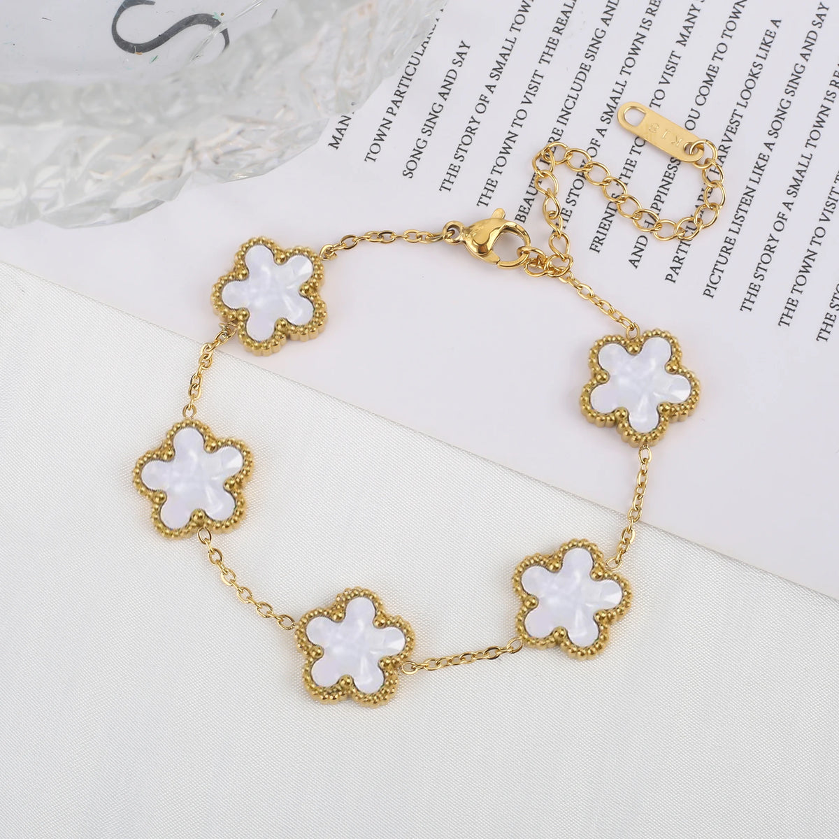 The Golden Clover Adjustable Bracelet