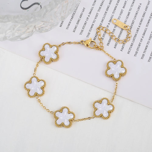 The Golden Clover Adjustable Bracelet